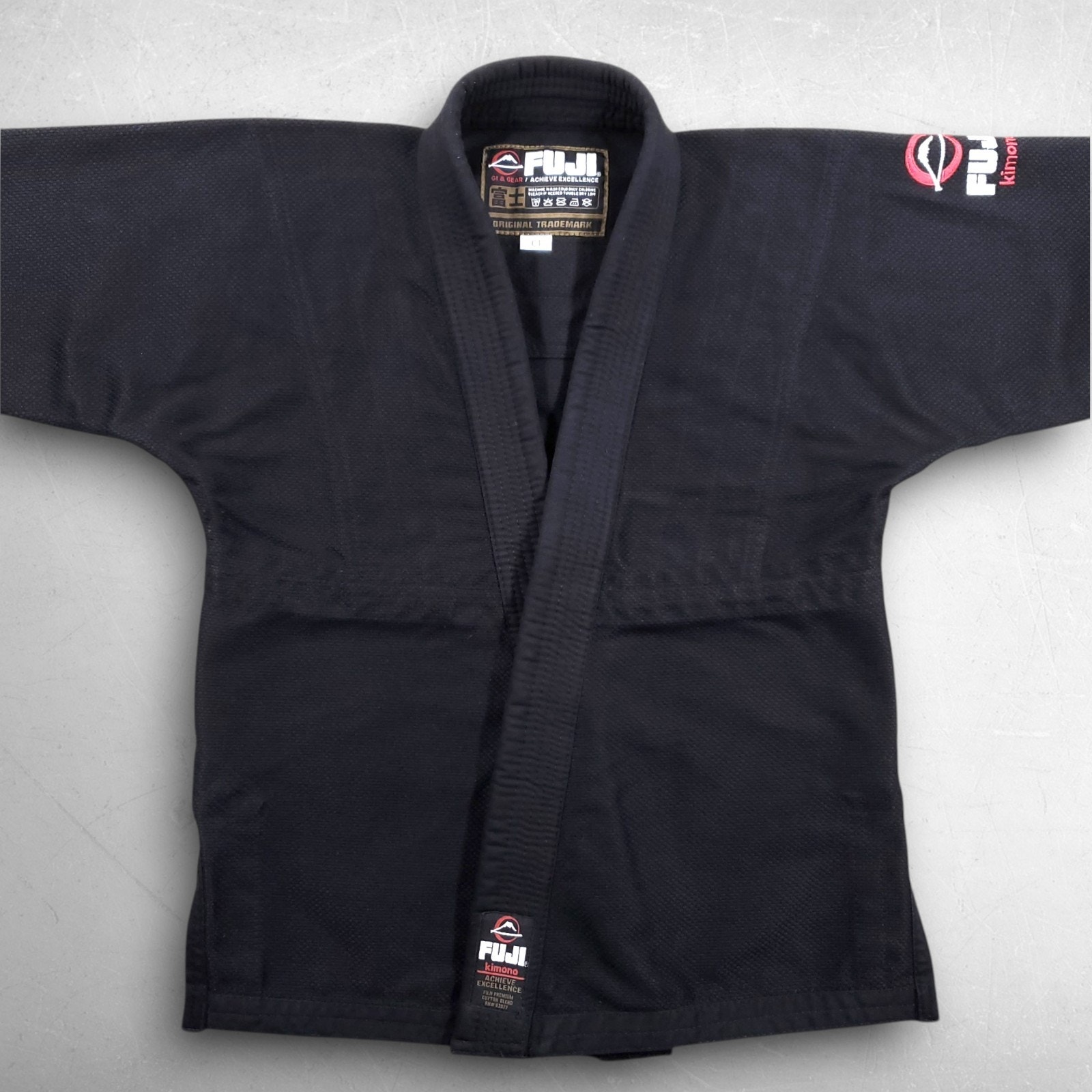 Fuji Martial Arts Kimono Gi Top Youth C1 Black All Around Victory Series Bjj